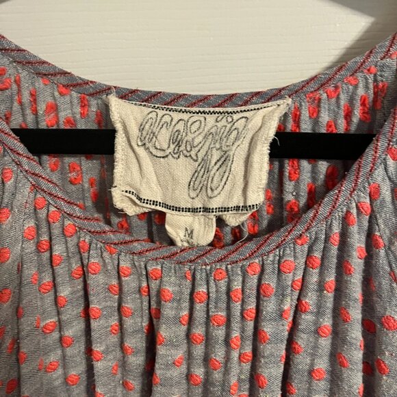 Ace & Jig • Swiss Dot Puff Sleeve Maxi Dress - Picture 2 of 15